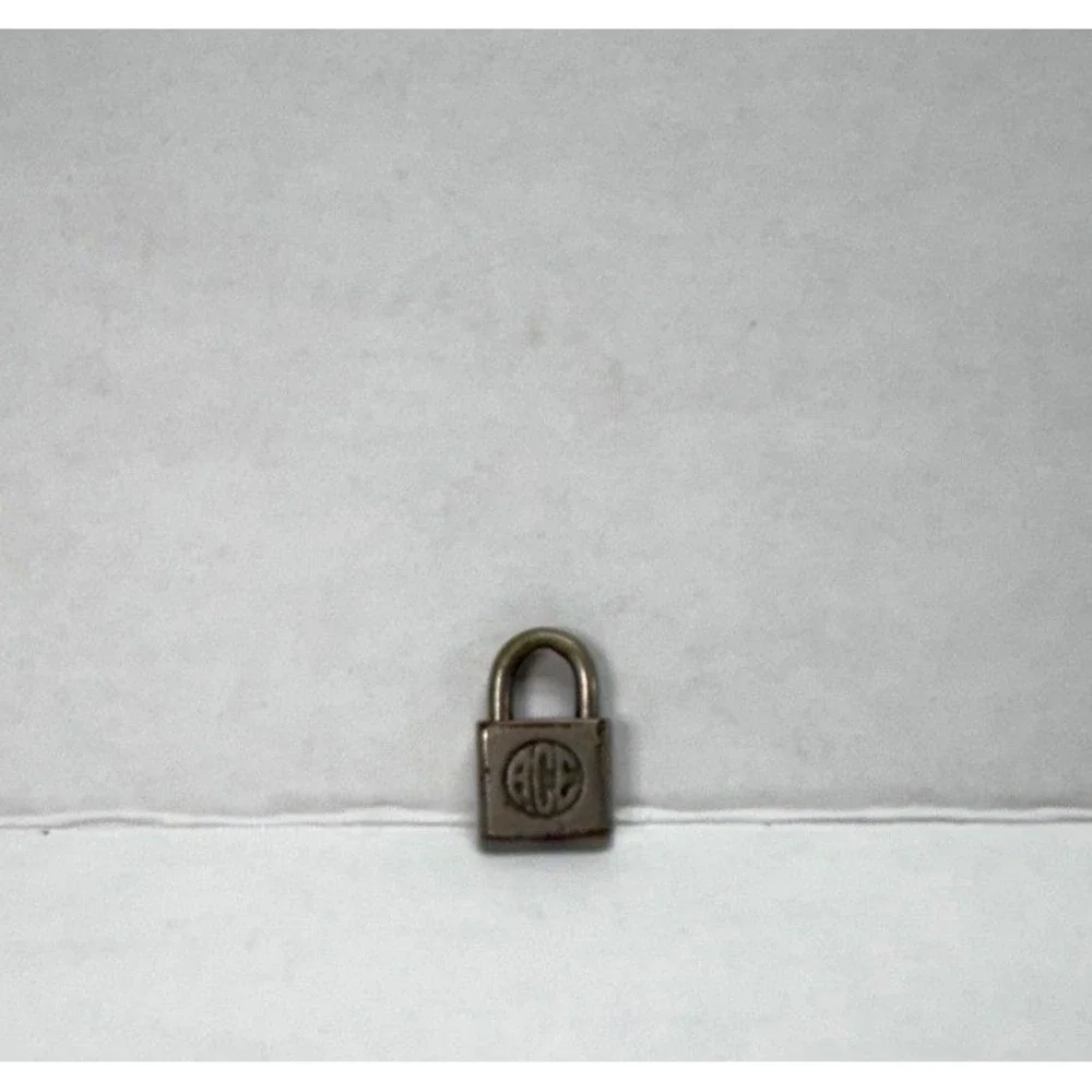 Vintage Ace Miniature Brass Padlock Small Collectible Lock No Key